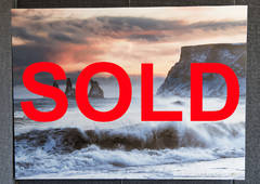 Angry Seas - 30x40 - Dye Infused Semi Gloss Aluminum