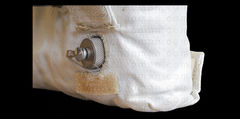 Closeup of the remote socket of the NASa Nikon F3 thermal blanket