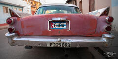 Vintage Dodge Royal Coronet on the streets of Trinidad, Cuba