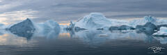 Panorama of the Ilulissat Icefjord