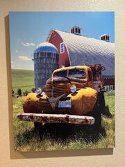 30x40 - The Old Farmhand - Dye Infused RAW Aluminum