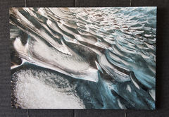 Patterns in Ice - 27x40 - Dye Infused Highly Polished Aluminum
