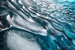 ice, iceland, ice cave, glacier, glacier cave, blue ice, entrance, exit, opening, crevasse, abstract, passage, vatnajokull, prometheus...