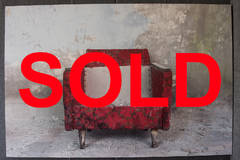 The Red Chair - 48x72 - Dye Infused Aluminum