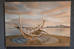 The Sun Voyager - 28x40 - Dye Infused RAW Aluminum