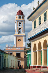 St Francis Bell Tower at Plaza Mayor in Trinidad, Cuba
