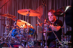 Gavin Harrison performing