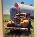 30x40 - The Old Farmhand - Dye Infused RAW Aluminum