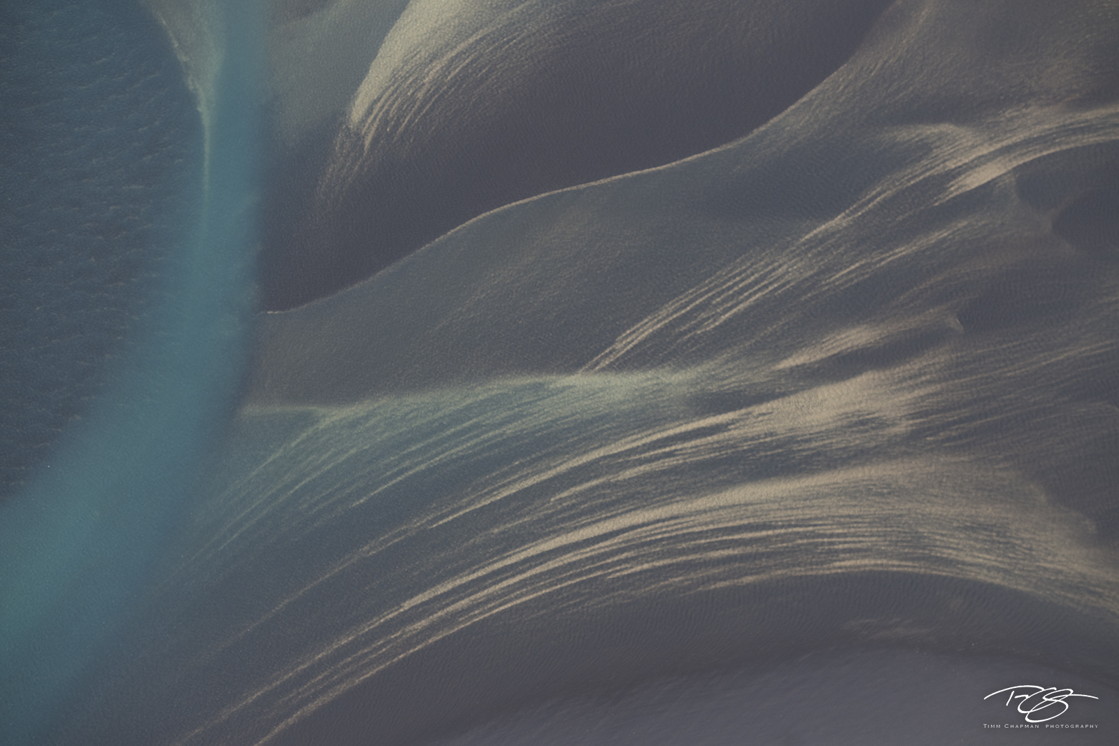 The Platinum Series - Ölfusá River Abstract I An aerial abstract photograph of Iceland's colourful Ölfusá river
