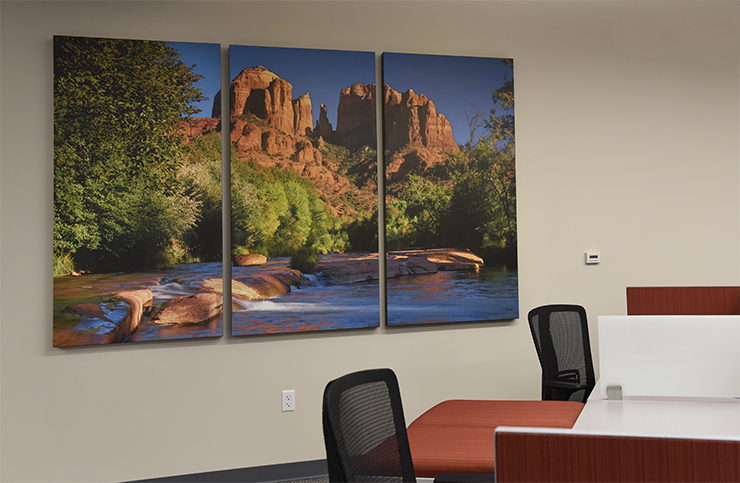 office installation, office staging, interior design, interior decorating, sample installation