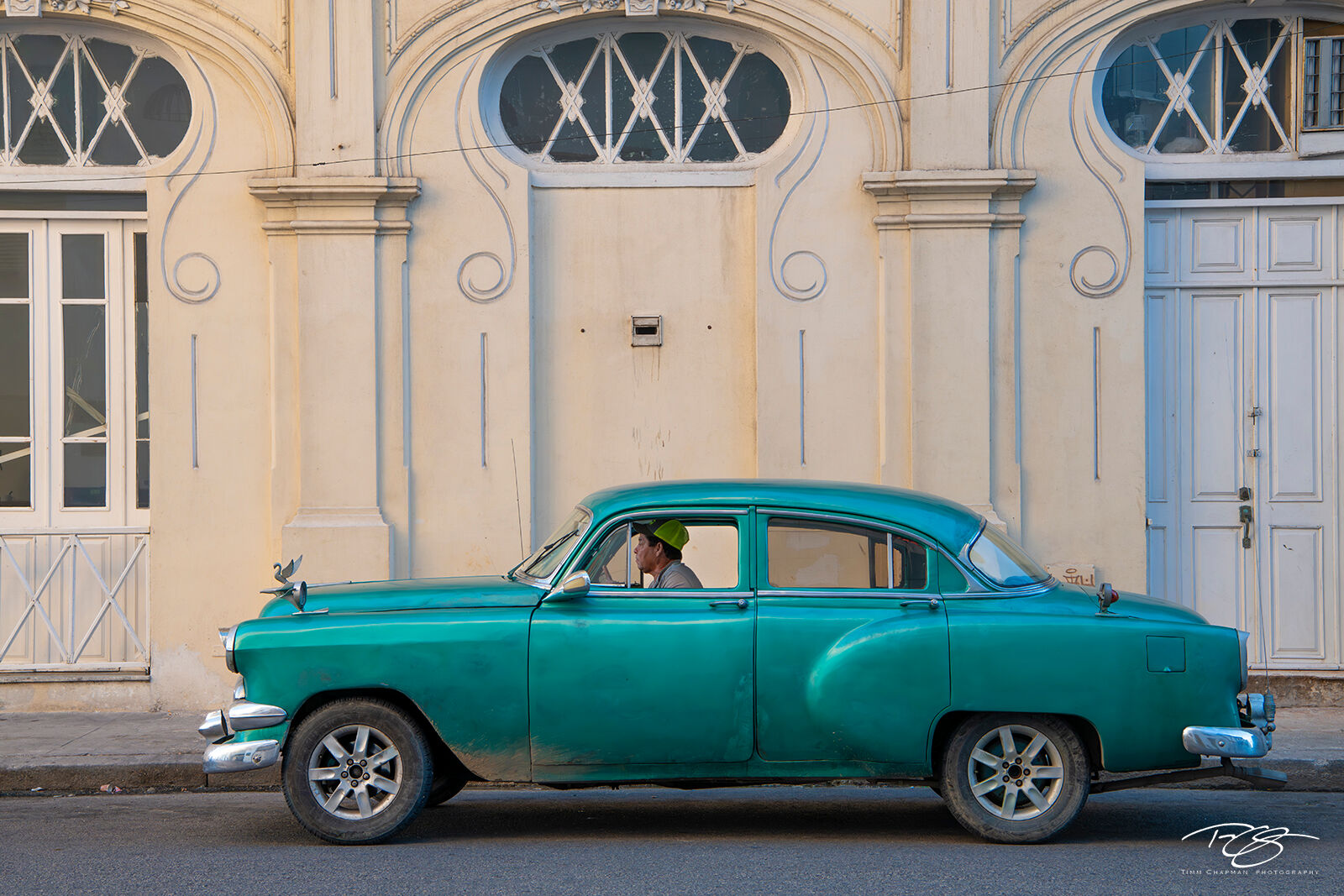 Green Machine Vintage Car on the streets of Havana, Cuba