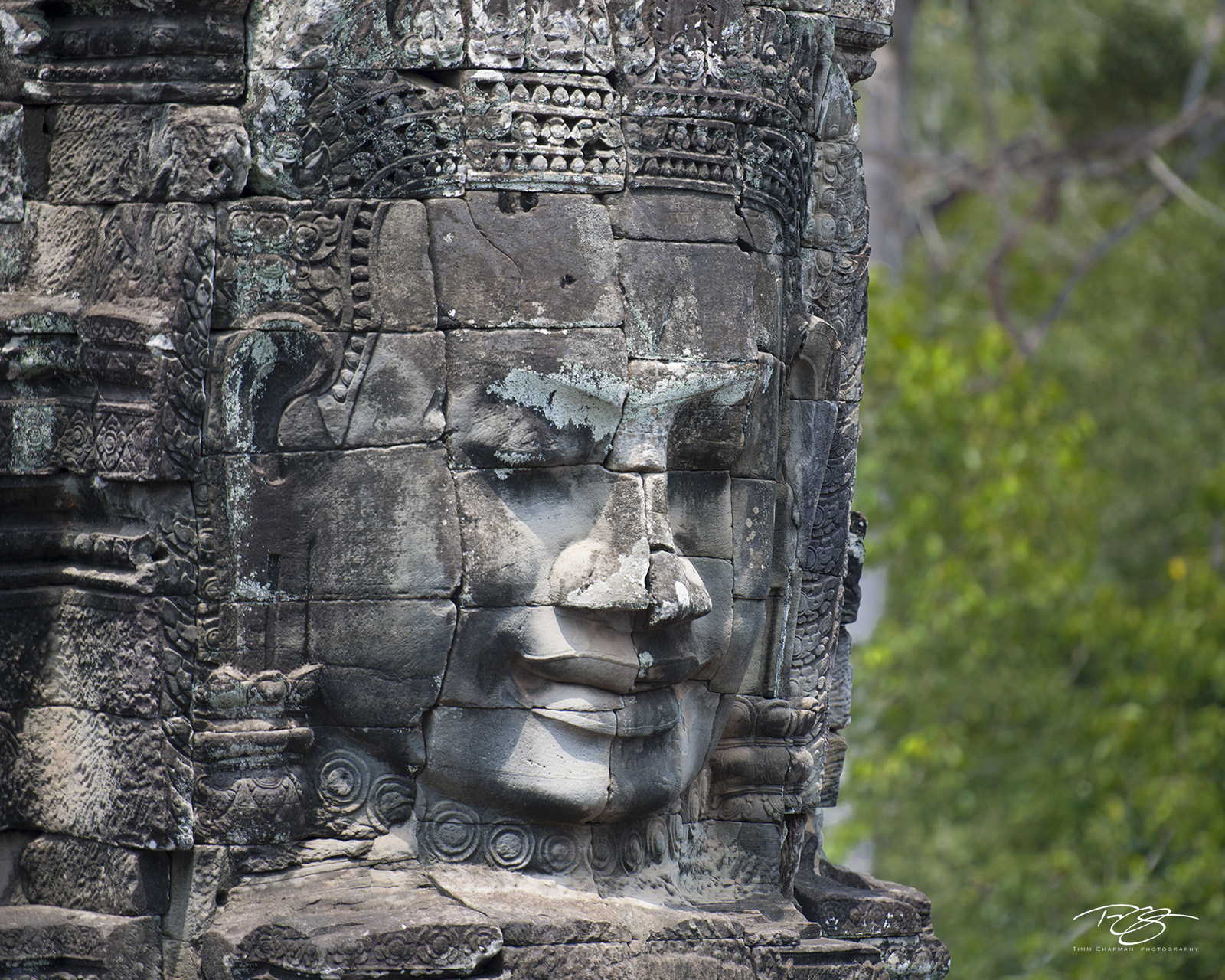Harmonious All is right with the world according to this placid, solemn Buddha