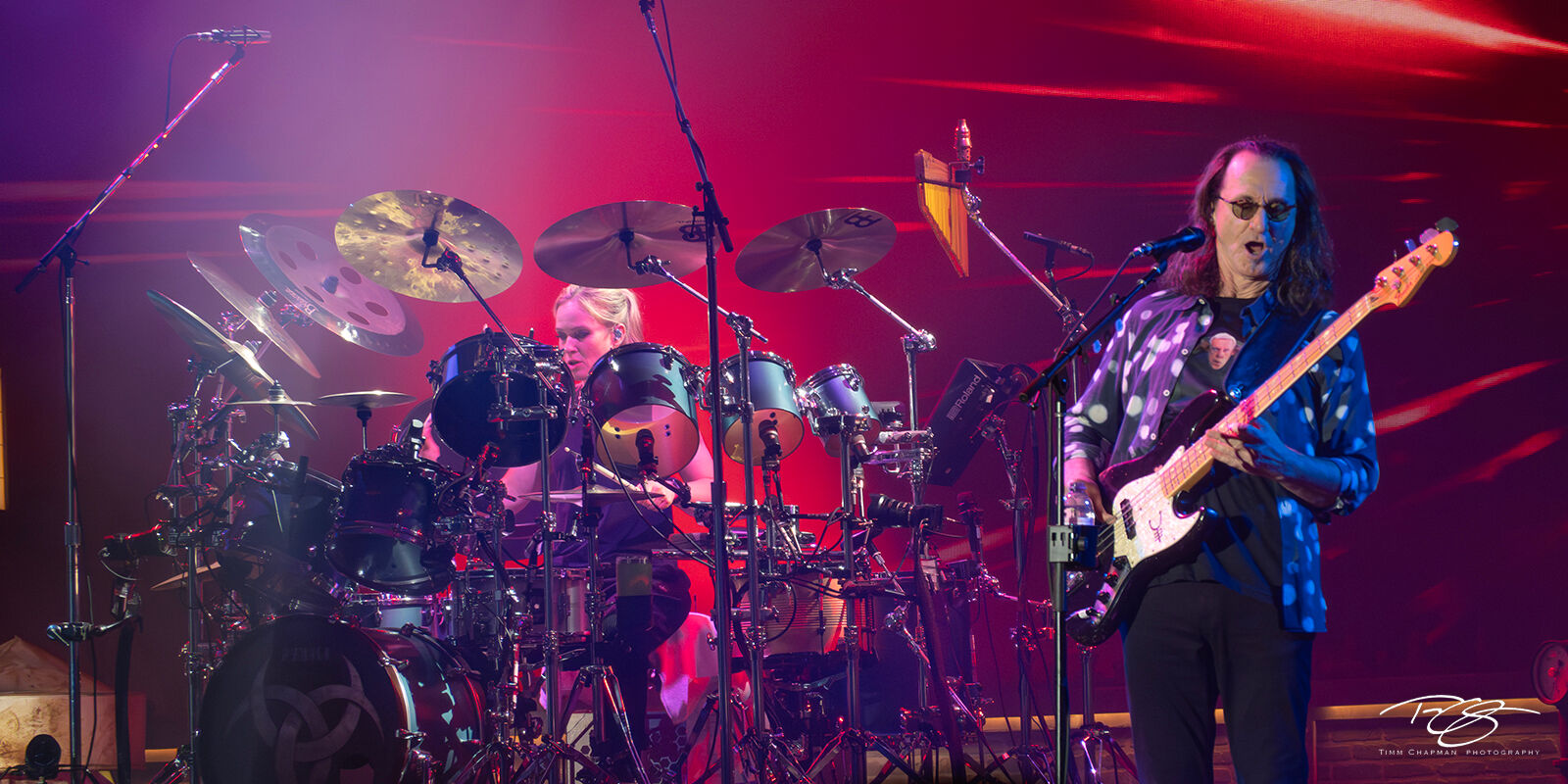 In the Pocket Anika Nilles and Geddy Lee lock in the pocket during opening night of the 50 Something Tour
