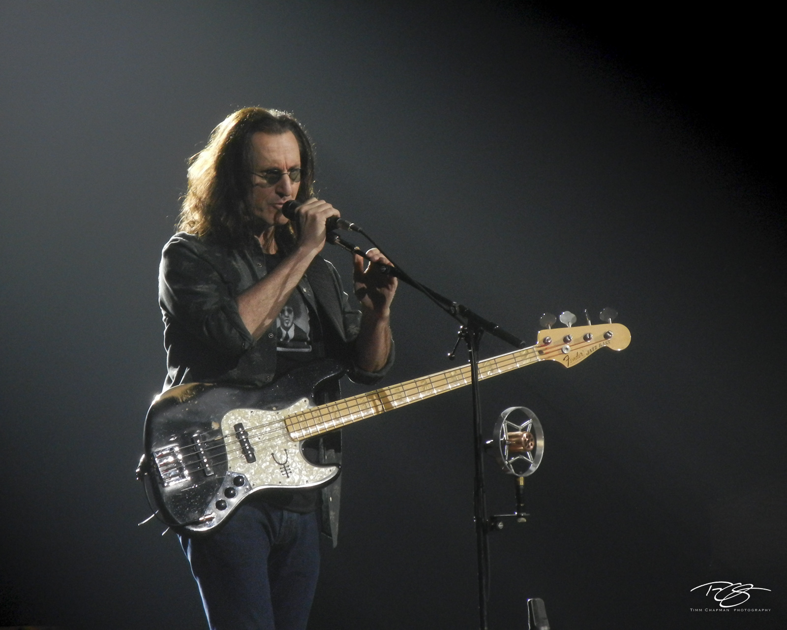 Slowing it Down Geddy Lee takes a brief respite from the bass to sing one of Rush's quieter pieces